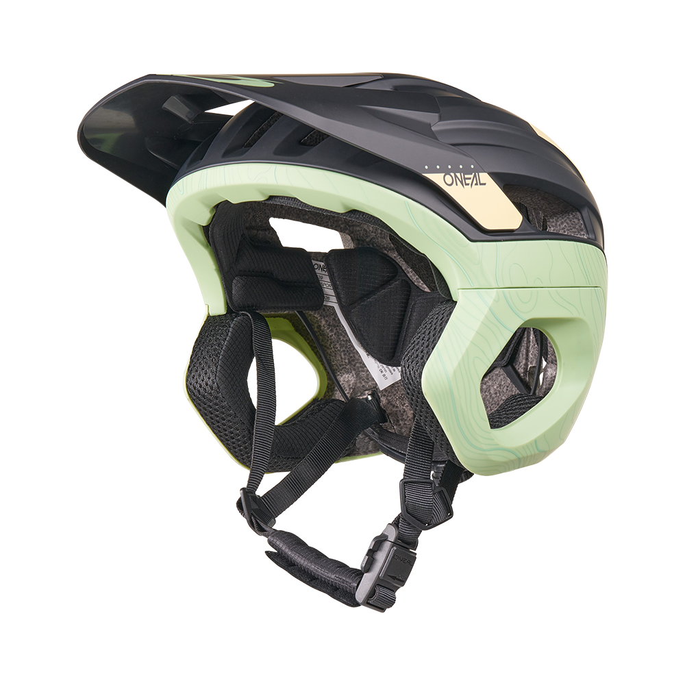 O'NEAL TRAPPER EVO TOPO MTB Helm Zwart/Zand/Mint