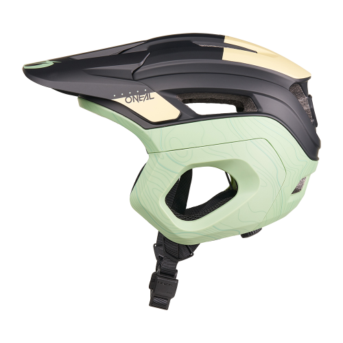 O'NEAL TRAPPER EVO TOPO MTB Helm Zwart/Zand/Mint