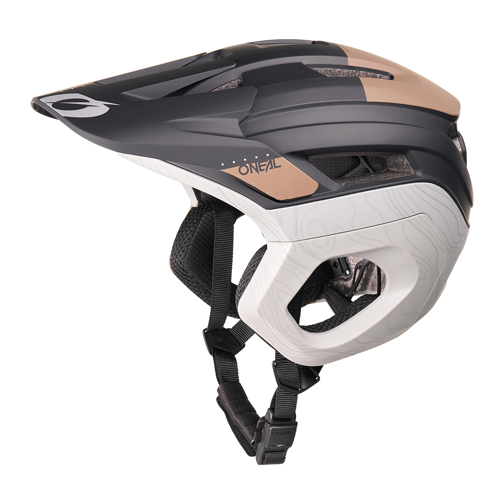 O'NEAL TRAPPER EVO SOLID MTB Helm Zwart/Bruin/Grijs