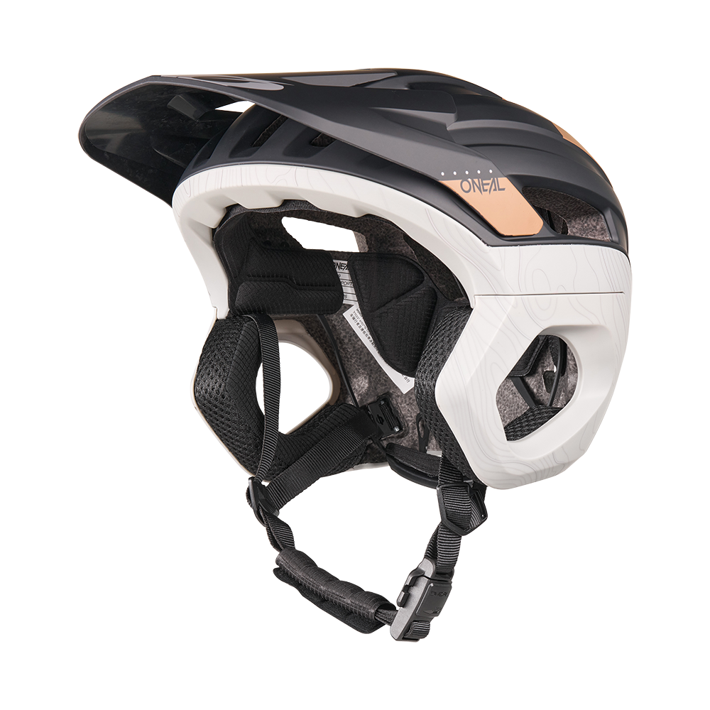 O'NEAL TRAPPER EVO SOLID MTB Helm Zwart/Bruin/Grijs