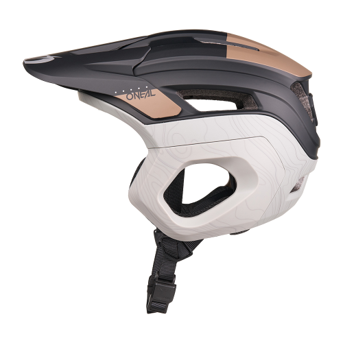 O'NEAL TRAPPER EVO SOLID MTB Helm Zwart/Bruin/Grijs