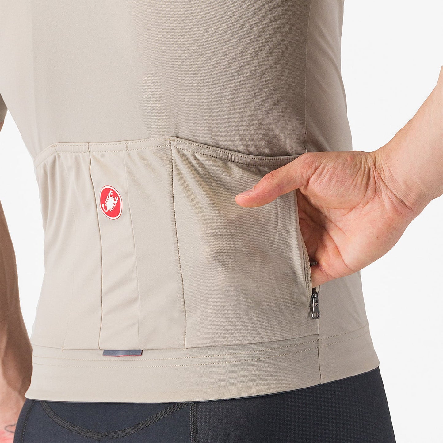 CASTELLI PROLOGO LITE Korte Mouw Jersey Beige