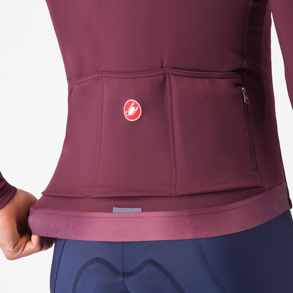 CASTELLI ESPRESSO THERMAL Jersey Lange Mouw Bordeaux