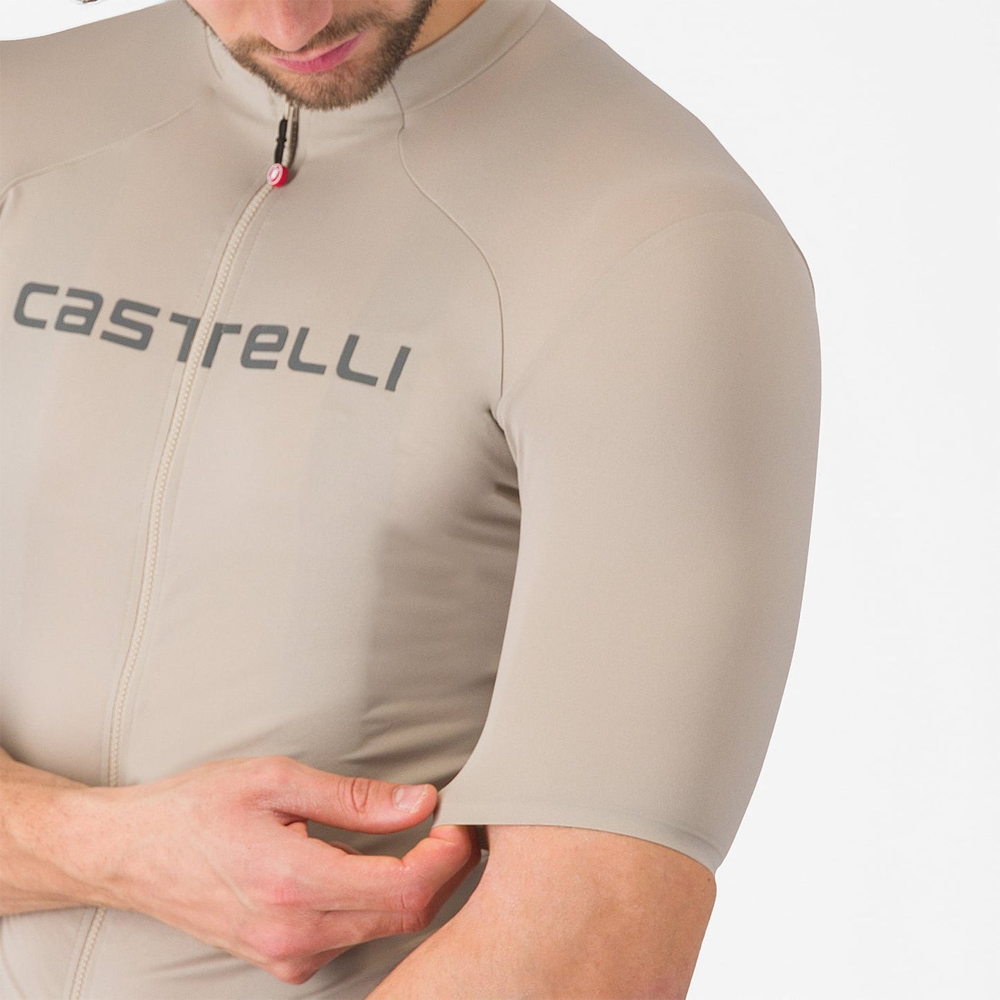 CASTELLI PROLOGO LITE Korte Mouw Jersey Beige