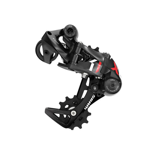 SRAM X01 DH 10 Speed Achterderailleur Type 3.0 Korte Cage Rood