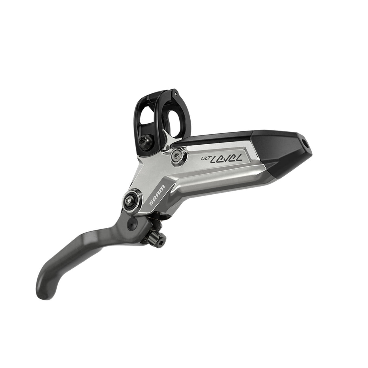 SRAM LEVEL ULTIMATE STEALTH 4-zuiger carbon voorrem Zilver Titanium hardware