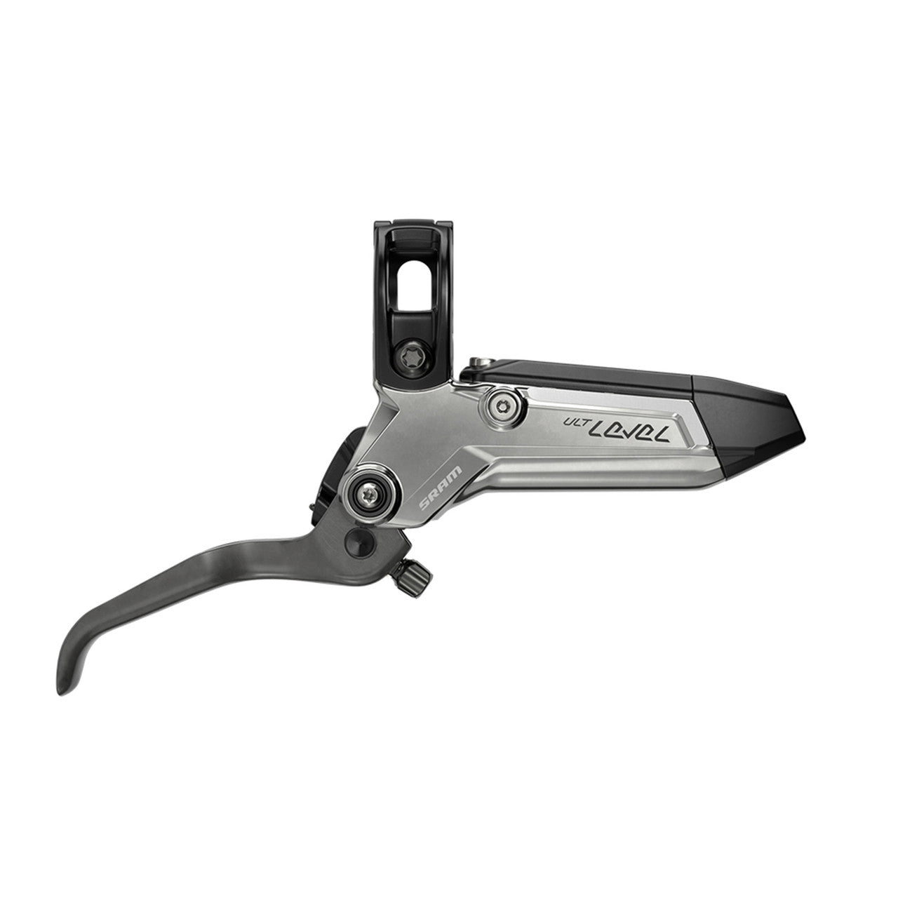 SRAM LEVEL ULTIMATE STEALTH 4-zuiger carbon voorrem Zilver Titanium hardware