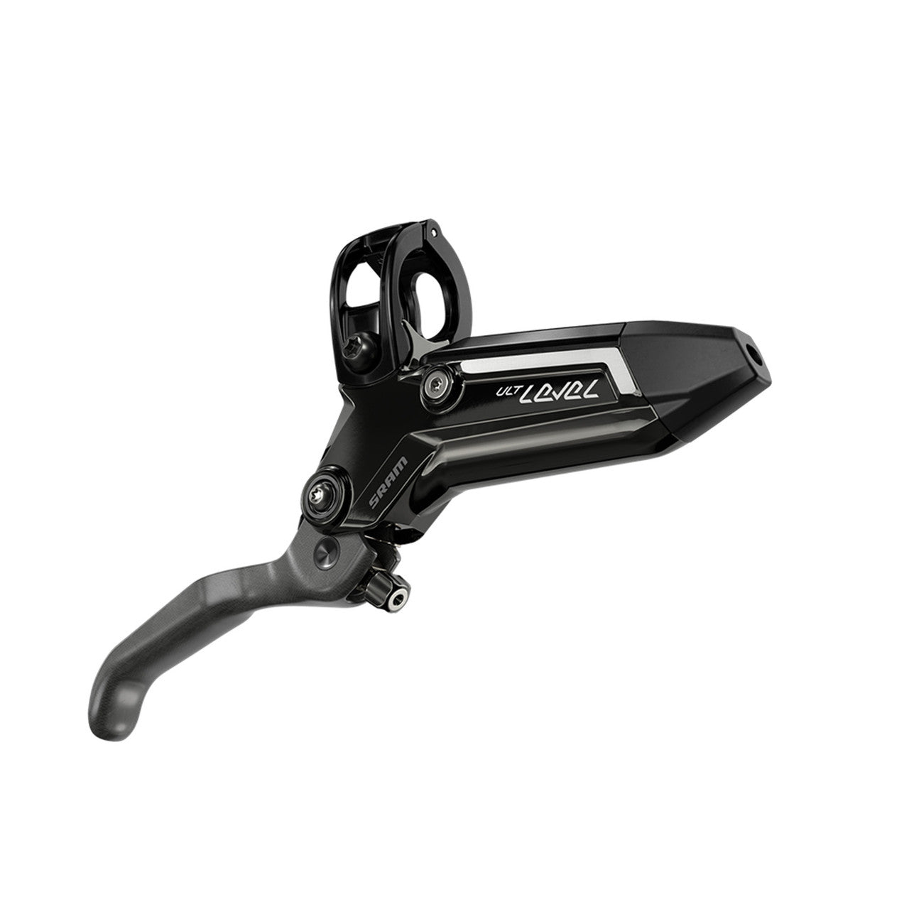 SRAM LEVEL ULTIMATE STEALTH 2-zuiger carbon achterrem Titanium hardware Zwart