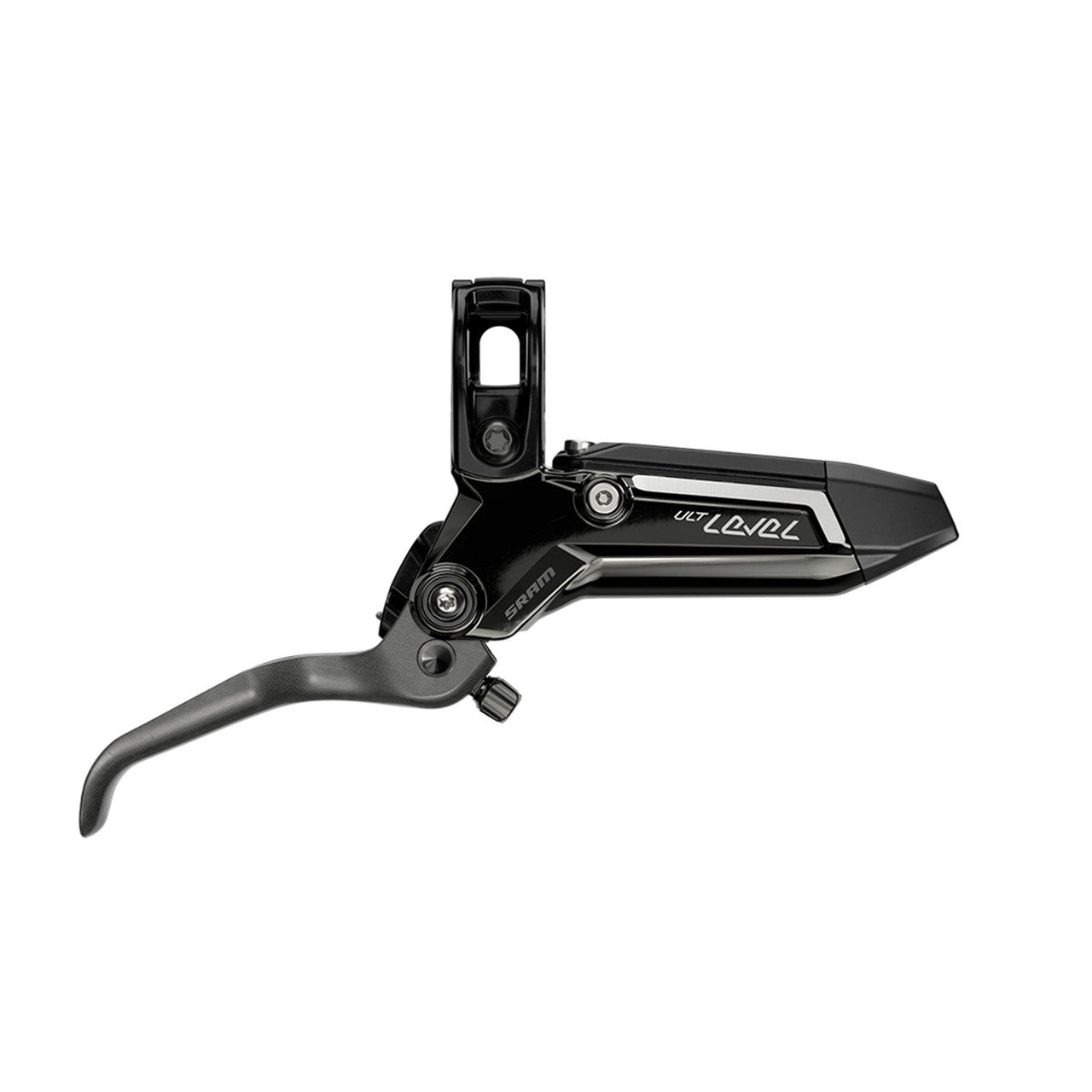 SRAM LEVEL ULTIMATE STEALTH 2-zuiger carbon achterrem Titanium hardware Zwart