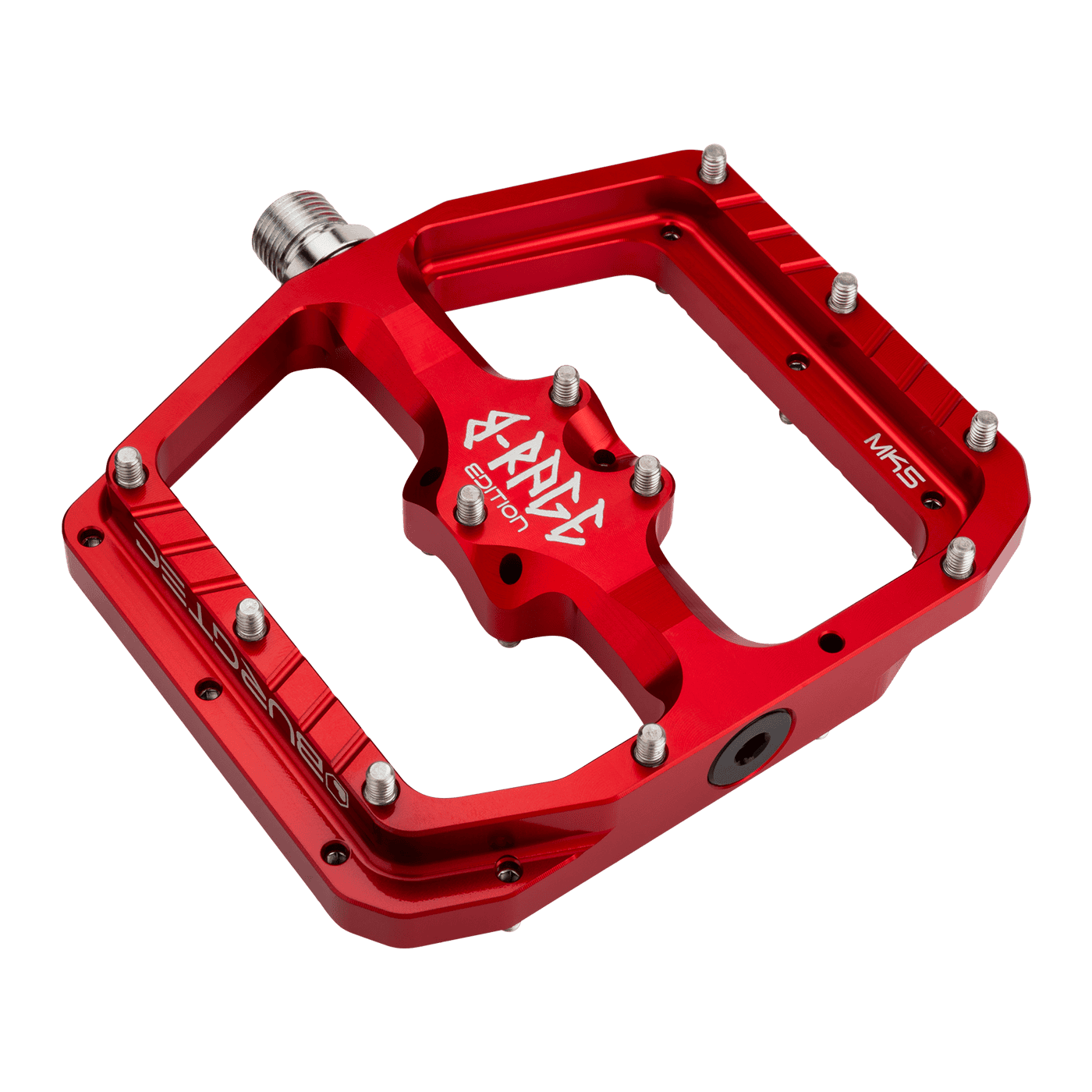 BURGTEC PENTHOUSE FLAT MK5 B-RAGE EDITION platte pedalen Rood