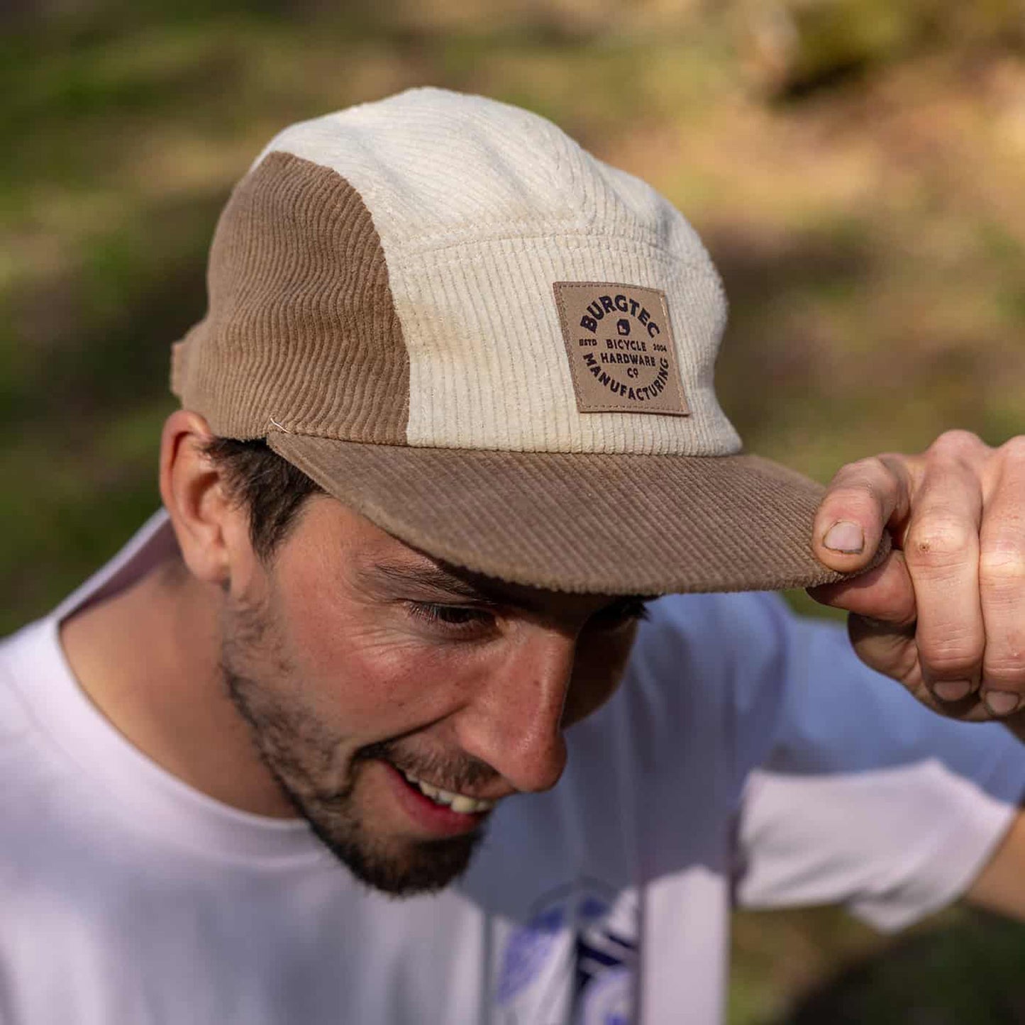 BURGTEC BANDIT CORDUROY VIJFDE PANEL Cap Beige/Bruin