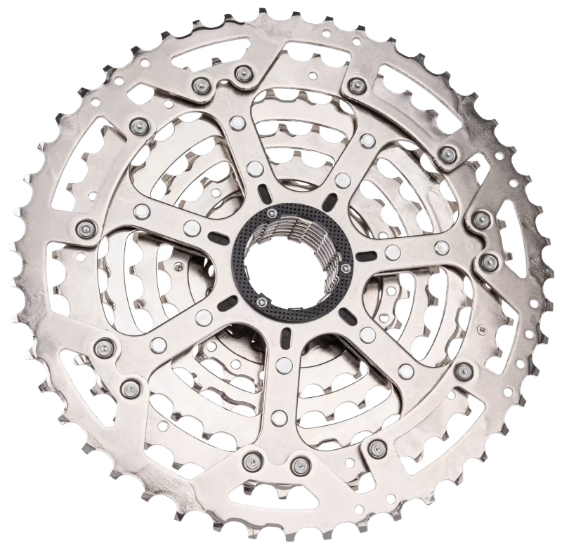 10V SHIMANO CUES CS-LG400 Linkglide-cassette - Polish Silver-editie