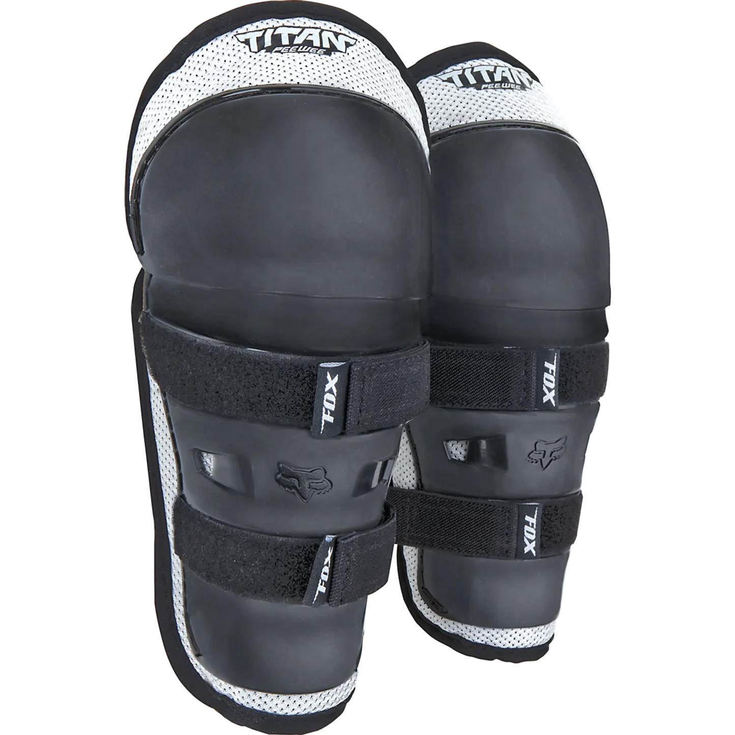 FOX TITAN Junior Knie/Scheenbeschermers Zwart/Zilver