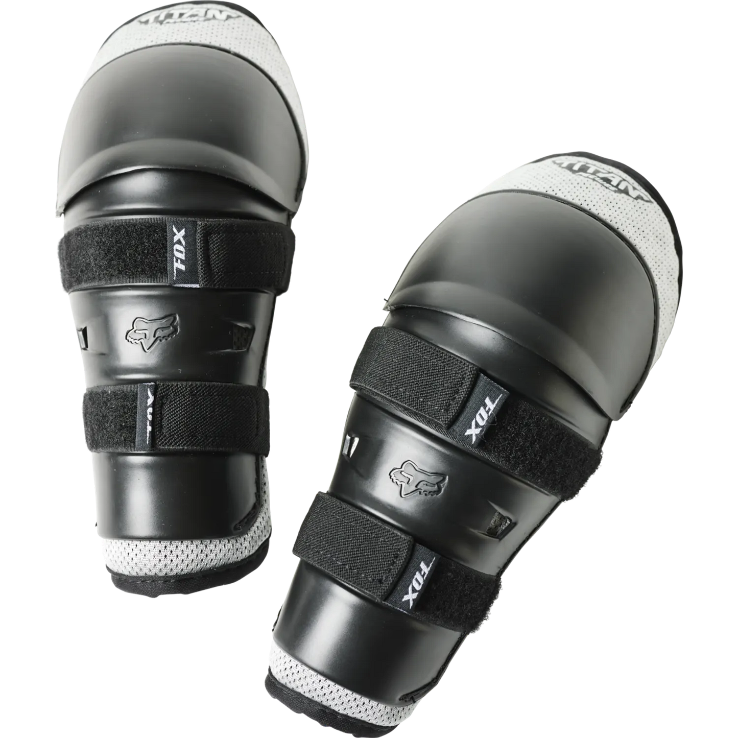 FOX TITAN Junior Knie/Scheenbeschermers Zwart/Zilver