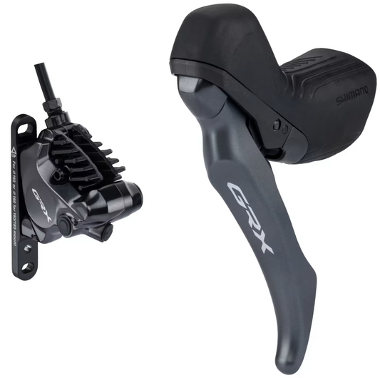 Remhendel Links Single en Voorremklauw SHIMANO GRX BL-RX820 + BR-RX820 Flat Mount