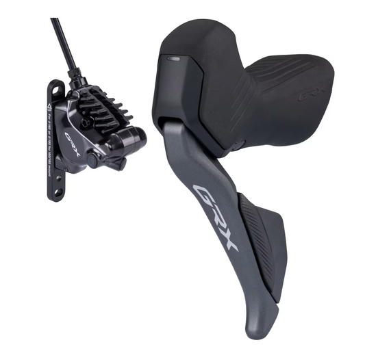 Linker Shifter en Voorremklauw SHIMANO GRX Di2 ST-RX825 + BR-RX820 Flat Mount 2x12V