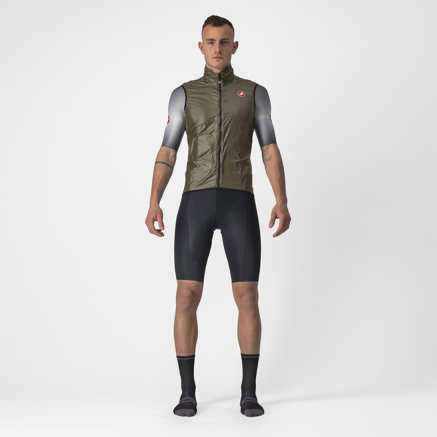 CASTELLI ARIA Mouwloze Jas Bruin