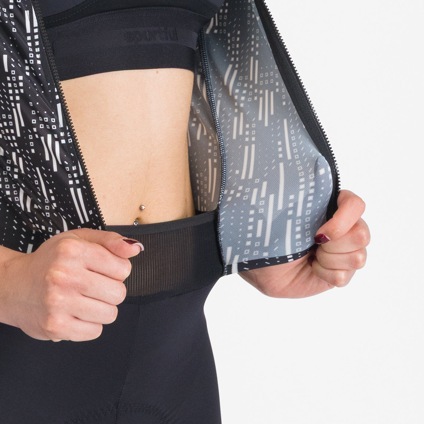 Dames SPORTFUL G-SUIT korte mouw Zwart/Wit