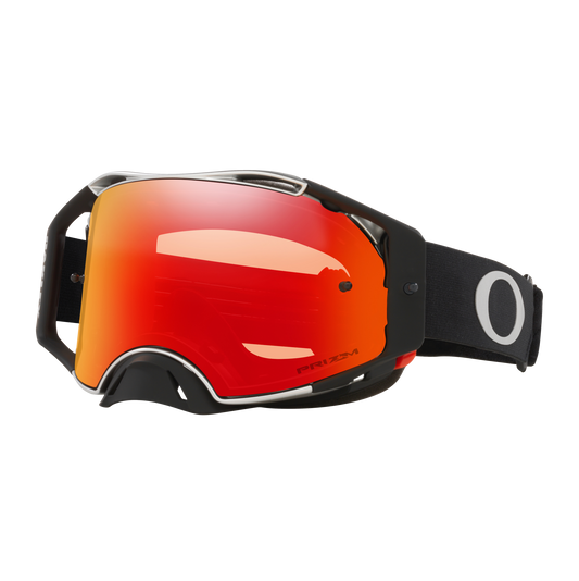 OAKLEY AIRBRAKE MX Tuff Blocks Zwart Gunmetal Prizm MX Torch Iridium Bril