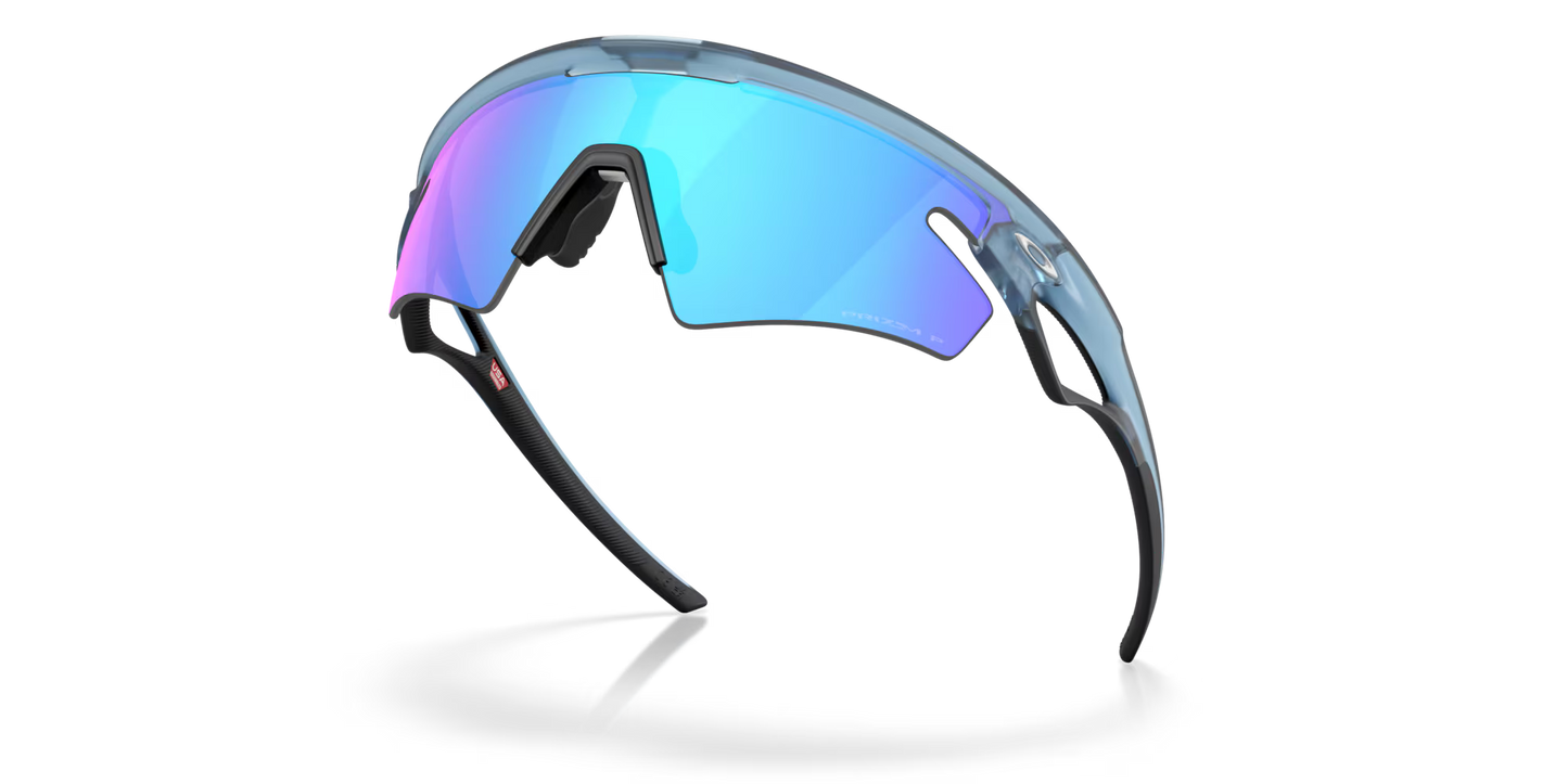 OAKLEY SPHAERA SLASH Mat Transparant Stone Prizm Sapphire Gepolariseerd Glas - OO9499-0336