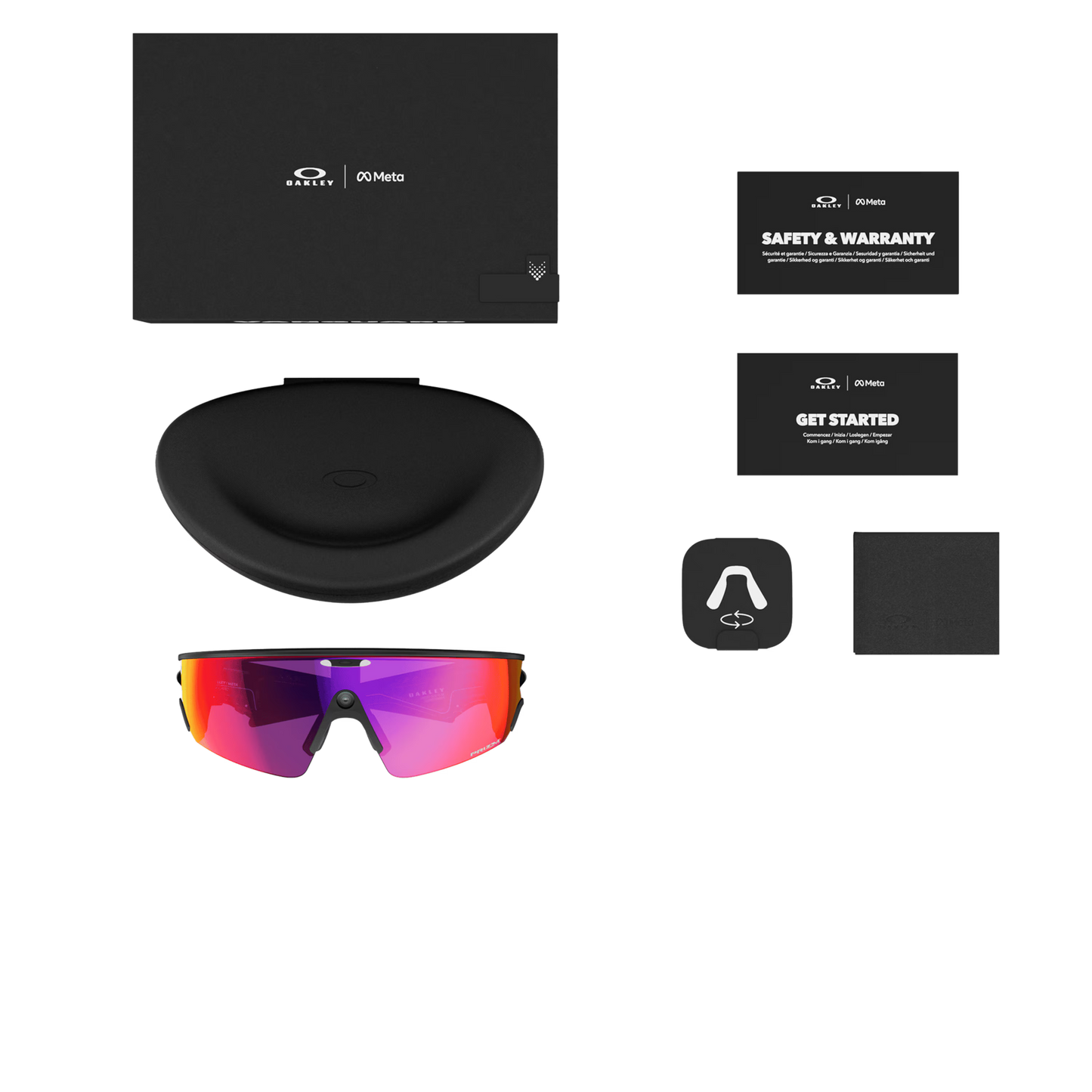 OAKLEY VANGUARD META Bril Zwart Prizm Road Brilglas