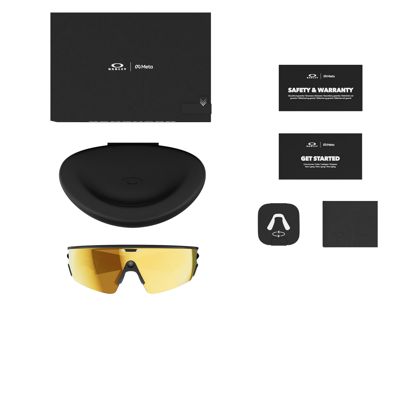 OAKLEY VANGUARD META Bril Zwart Prizm 24K Voorzetglas