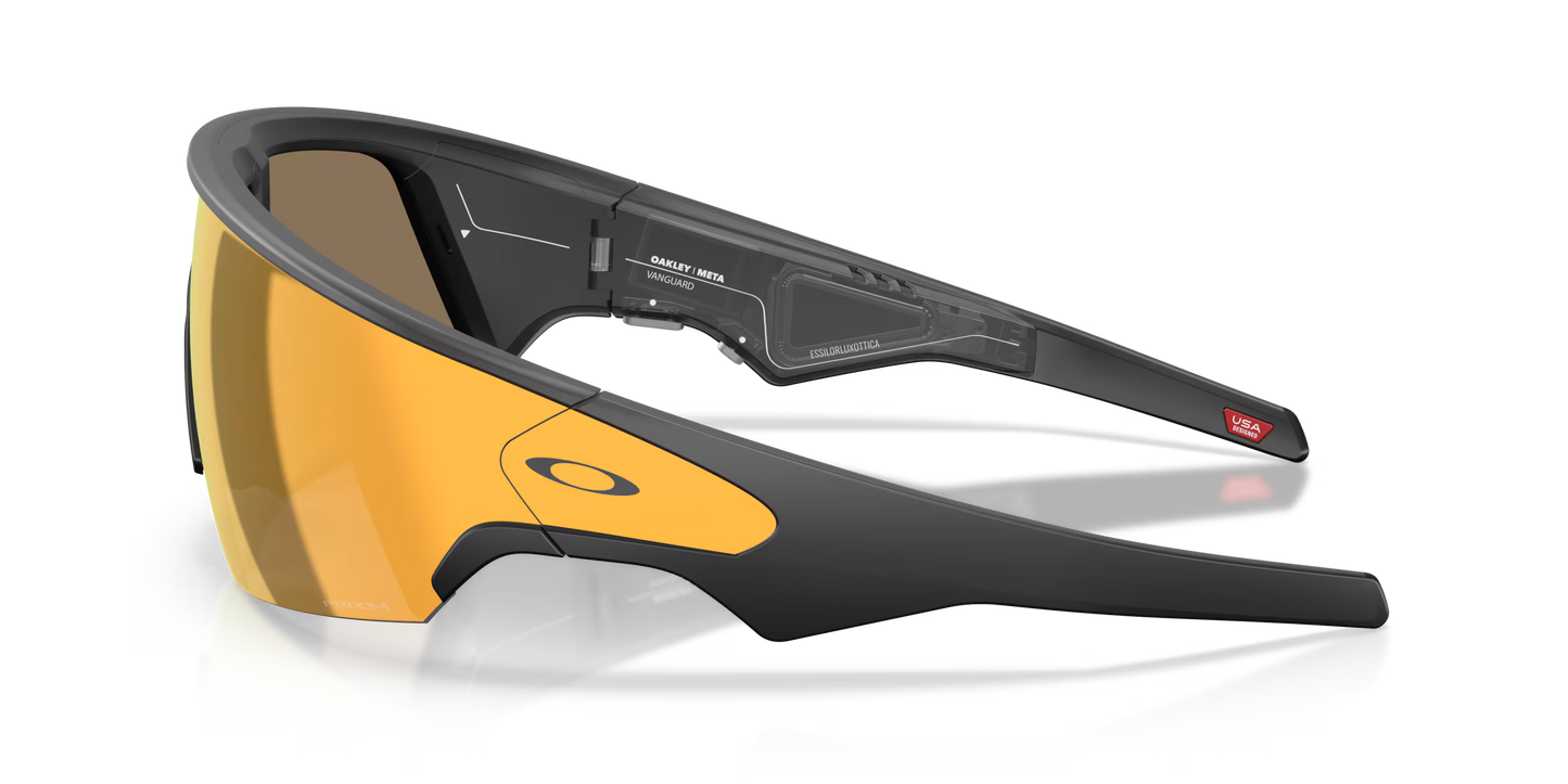 OAKLEY VANGUARD META Bril Zwart Prizm 24K Voorzetglas