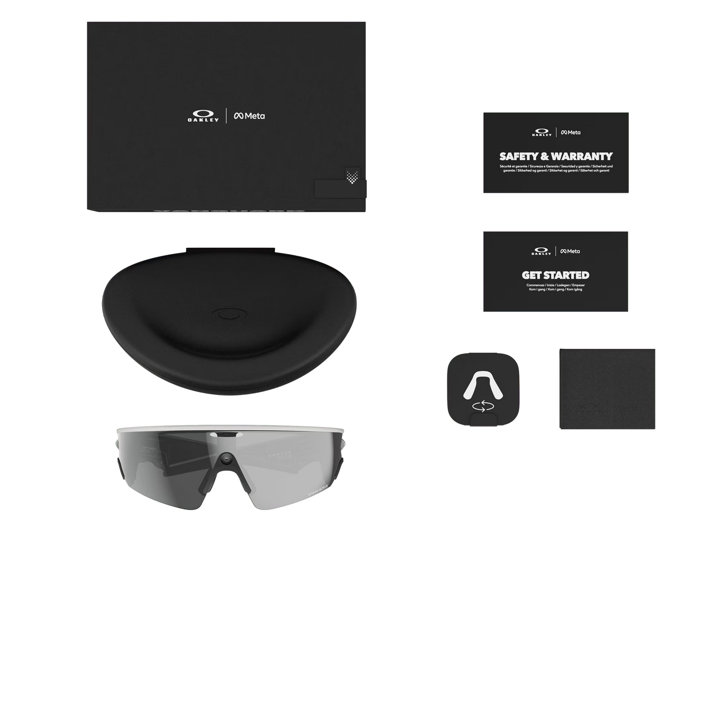 OAKLEY VANGUARD META zwart/wit Bril Prizm zwart glas