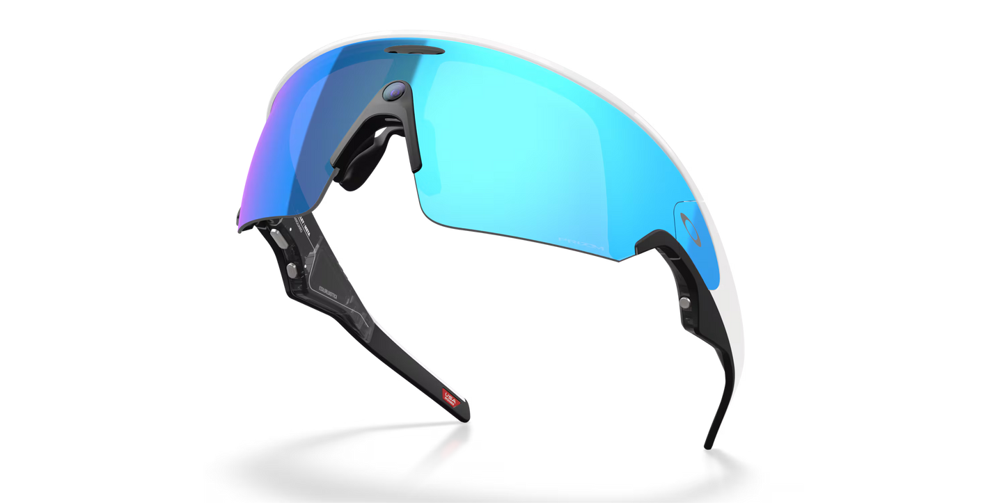 OAKLEY VANGUARD META Bril Zwart/Wit Prizm Saffier Lens