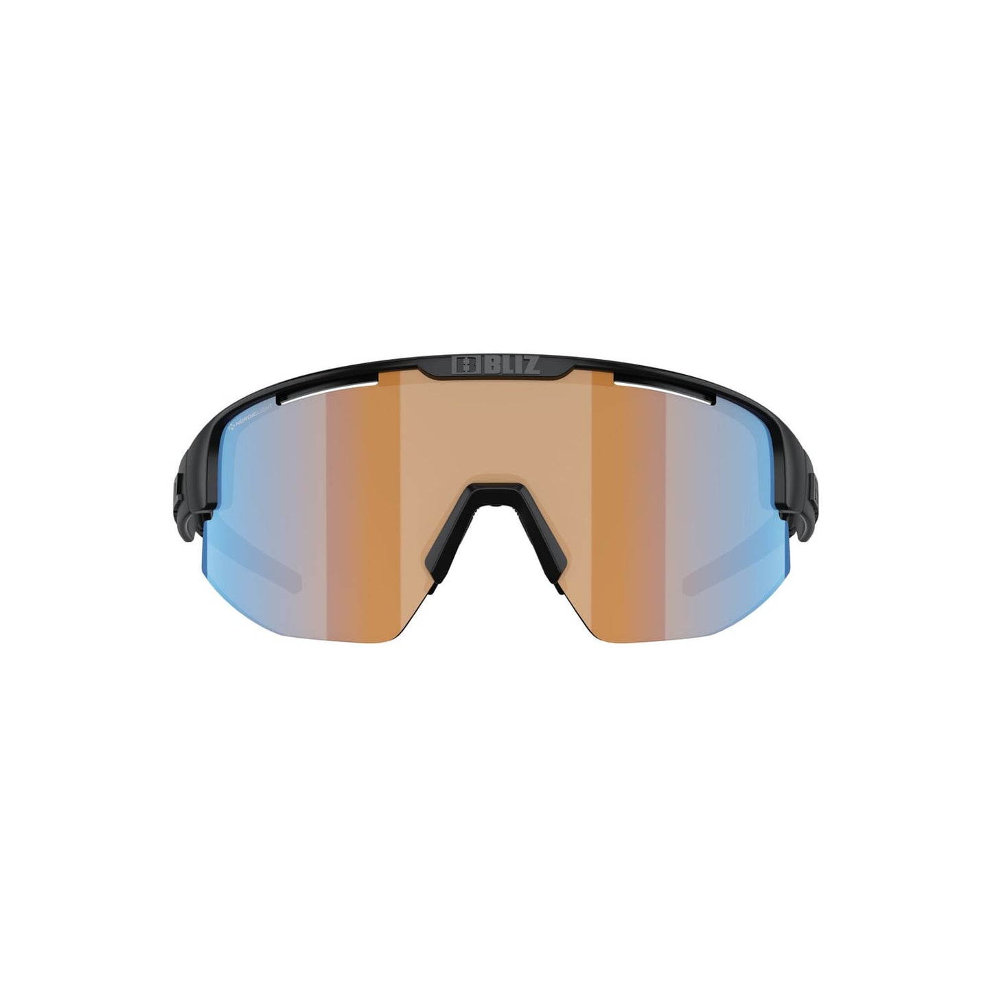 BLIZ MATRIX SMALL Zonnebril Zwart Mat Oranje Lens