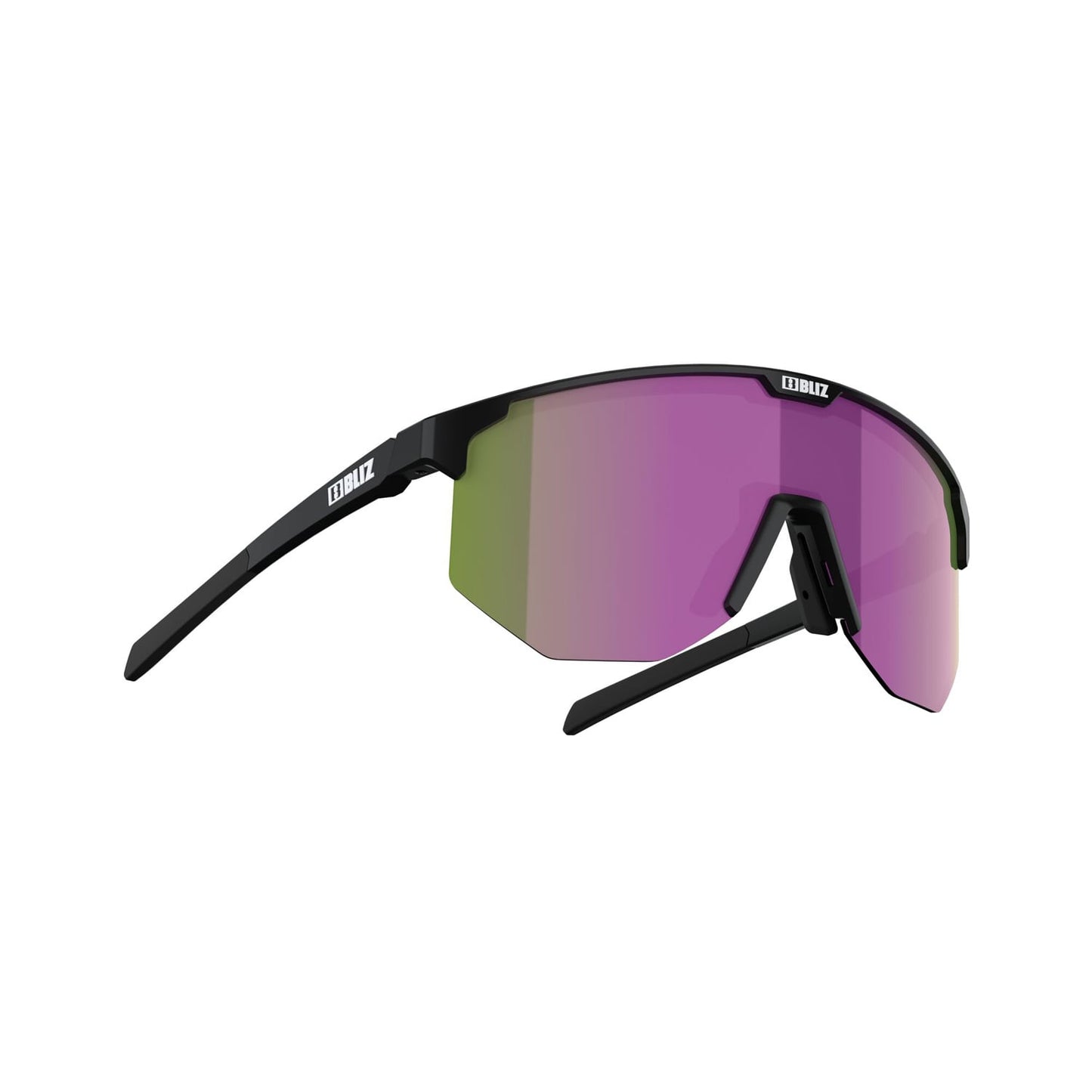 BLIZ HERO Bril Zwart Mat Bruin Lens Paars Multi