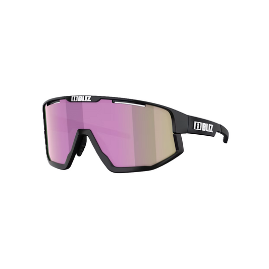 Bril BLIZ FUSION SMALL Zwart Matglas Brow w Pink Multi
