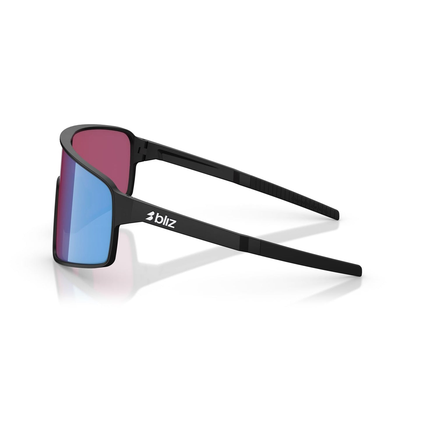 BLIZ P001 S Zwart Mat Roze Violet Blauw Spiegelbril