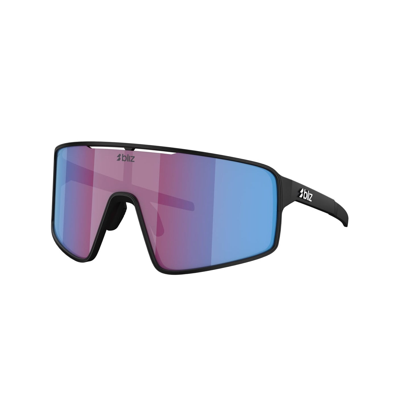 BLIZ P001 S Zwart Mat Roze Violet Blauw Spiegelbril