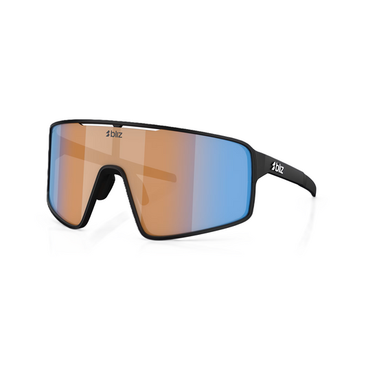 BLIZ P001 Zwart Mat Nordic Ligh Coral Nano Optics Lens - Oranje w Blauw Multi