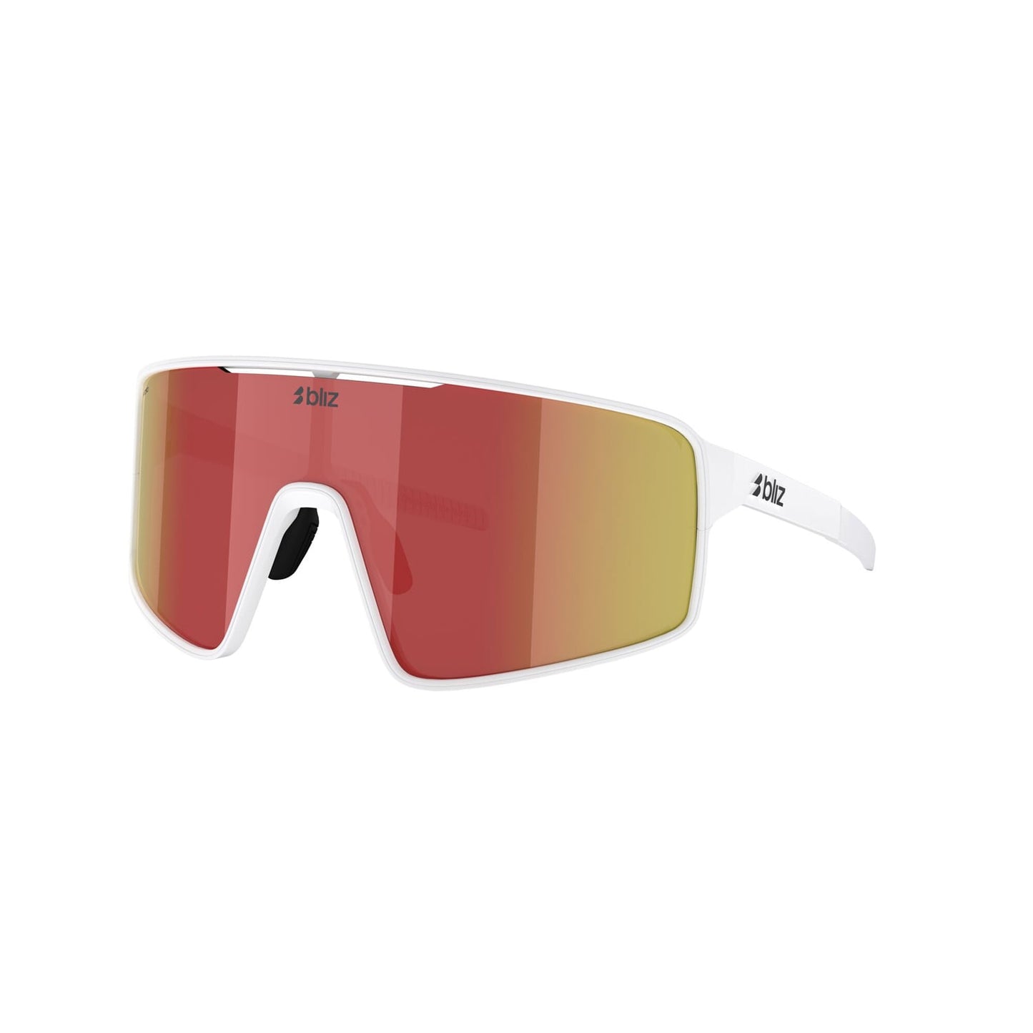 BLIZ P001 Wit Mat montuur Bruin Rood Spiegelbril