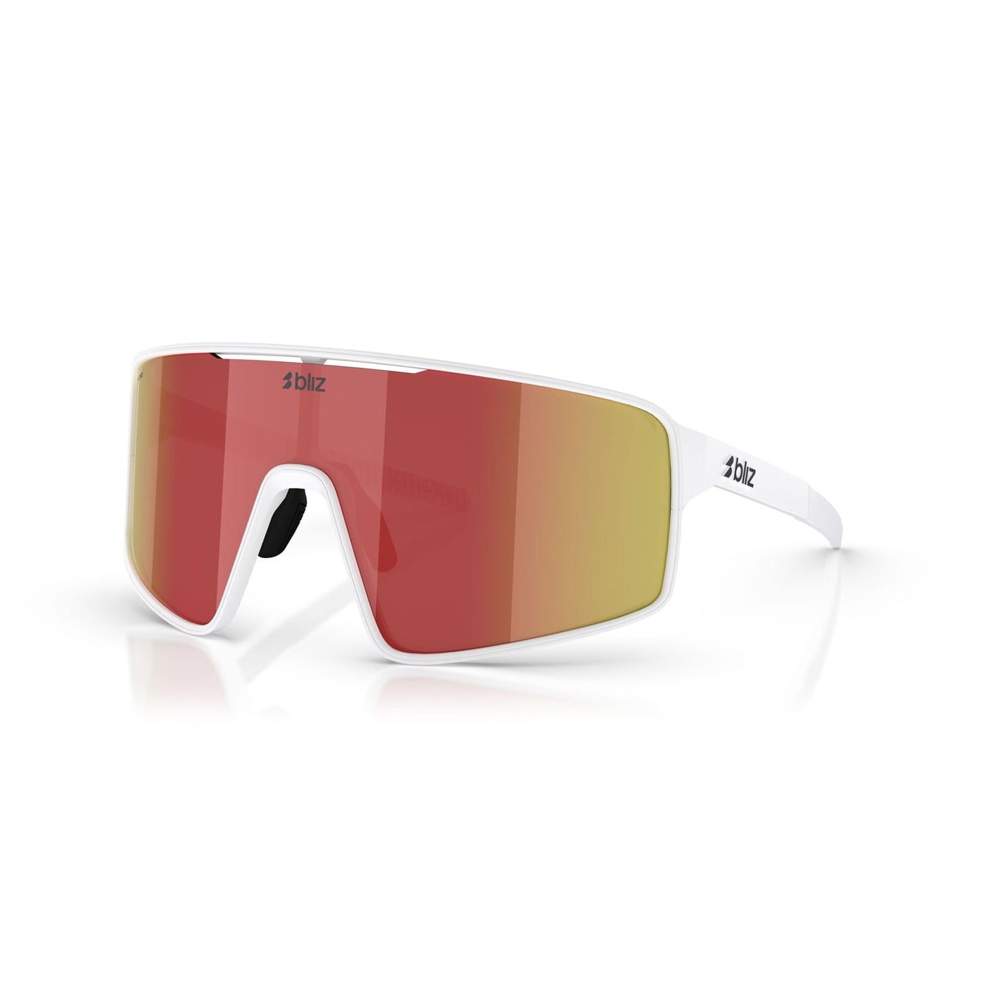 BLIZ P001 Wit Mat montuur Bruin Rood Spiegelbril