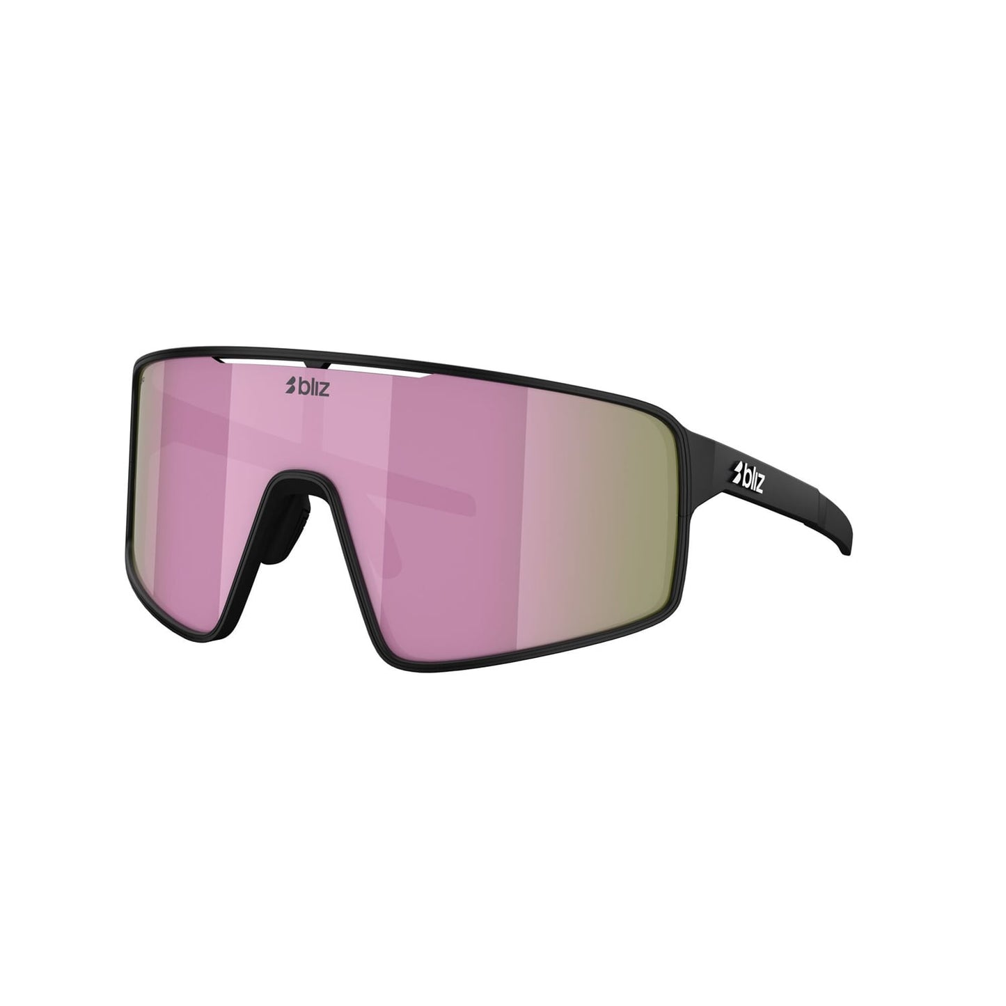 Zonnebril BLIZ P001 S Zwart Mat montuur Bruin Roze Veelkleurig