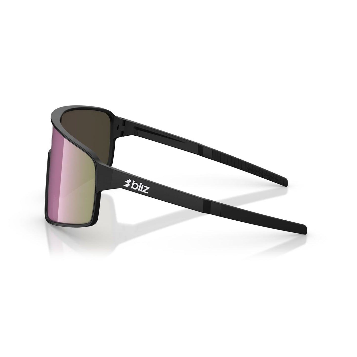 Zonnebril BLIZ P001 S Zwart Mat montuur Bruin Roze Veelkleurig