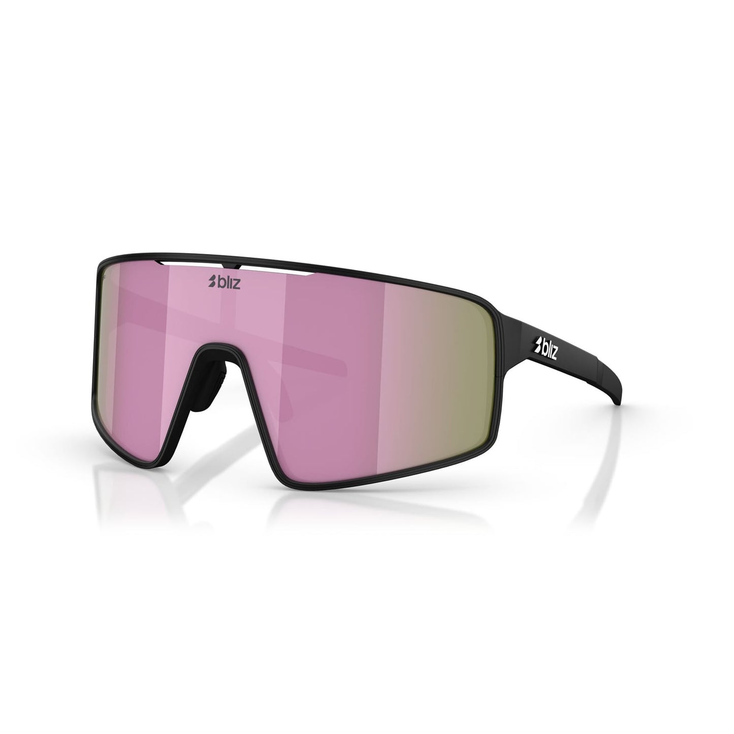 Zonnebril BLIZ P001 S Zwart Mat montuur Bruin Roze Veelkleurig