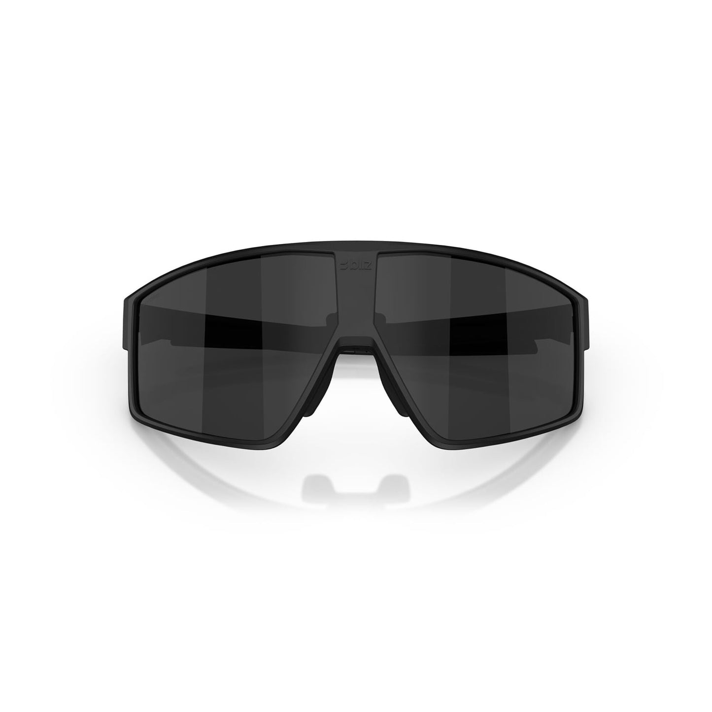 Bril BLIZZ P002S Matzwart Rookgrijs glazen