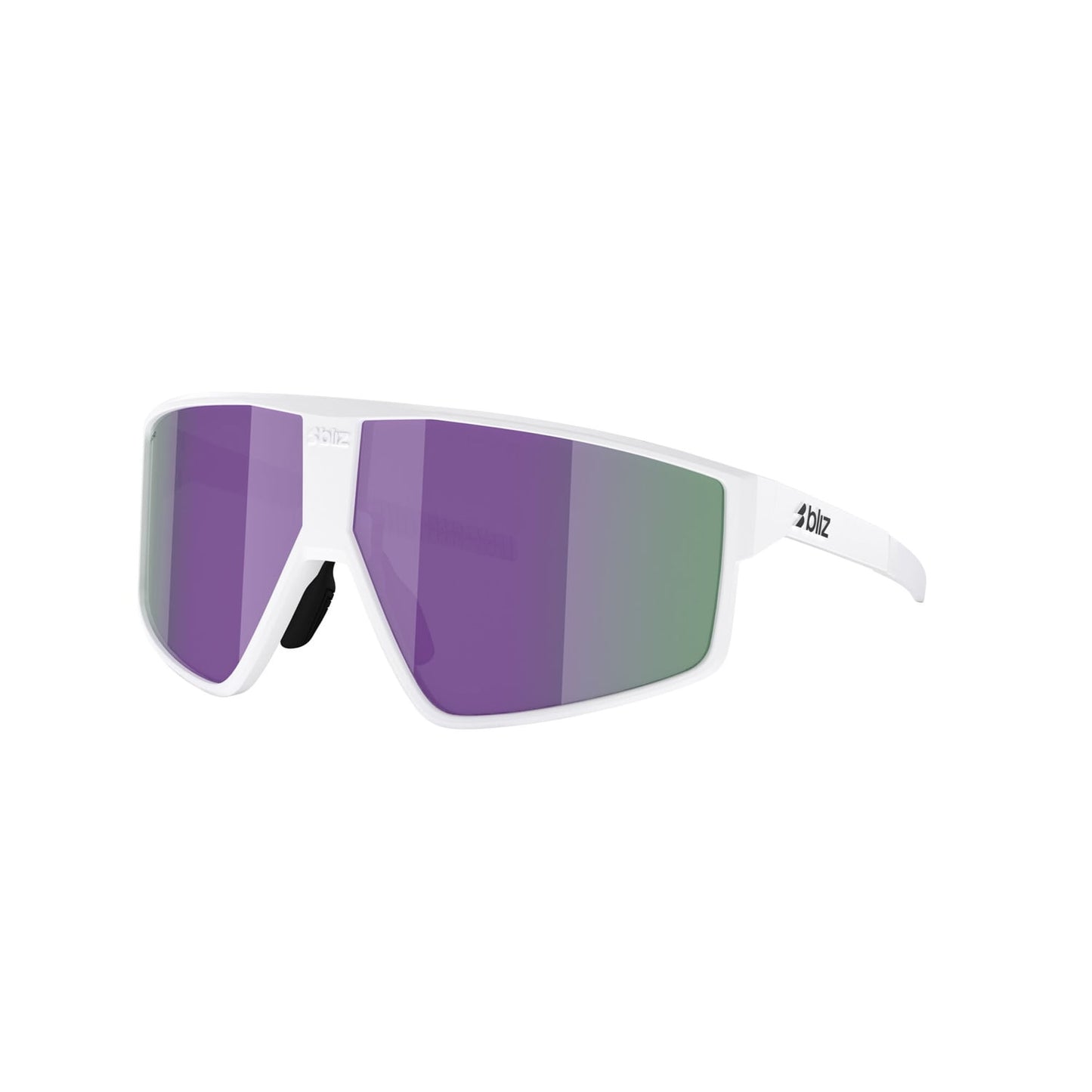 BLIZZ P002S Matwit montuur Bruin Violet Multicolour Bril