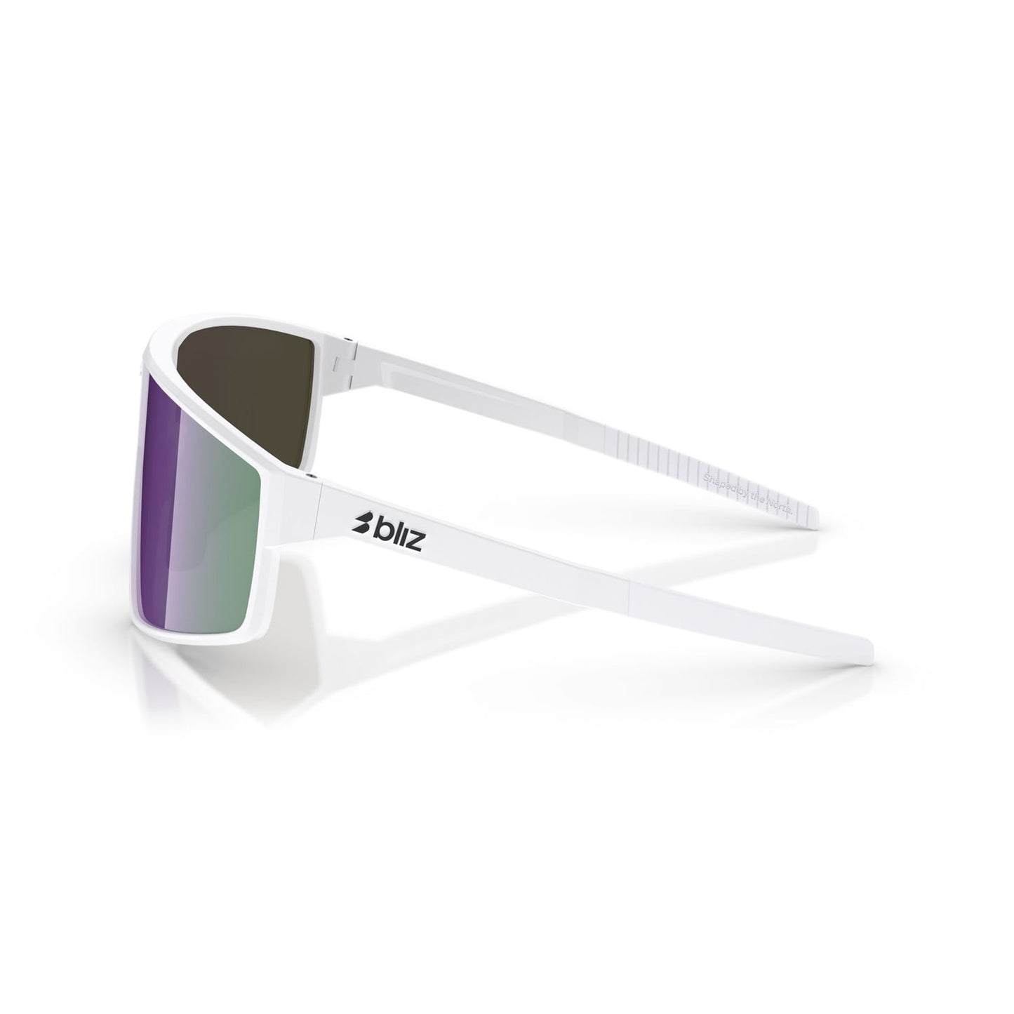 BLIZZ P002S Matwit montuur Bruin Violet Multicolour Bril