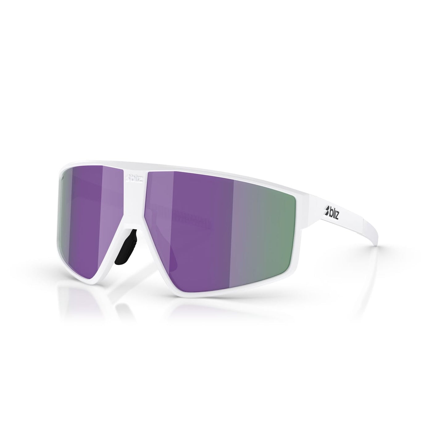 BLIZZ P002S Matwit montuur Bruin Violet Multicolour Bril