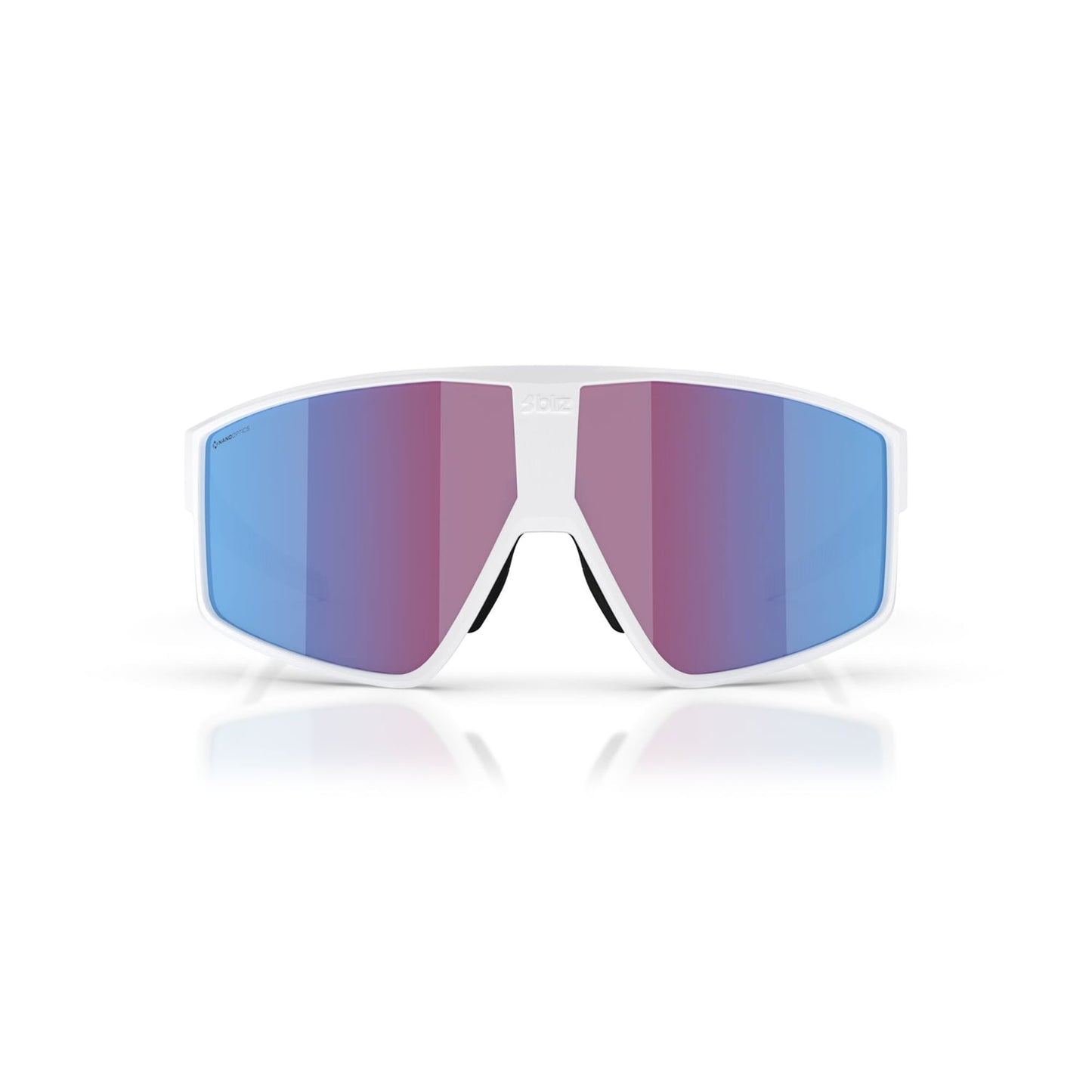 Bril BLIZ P002 Wit scherm Roze Violet Blauw Spiegel