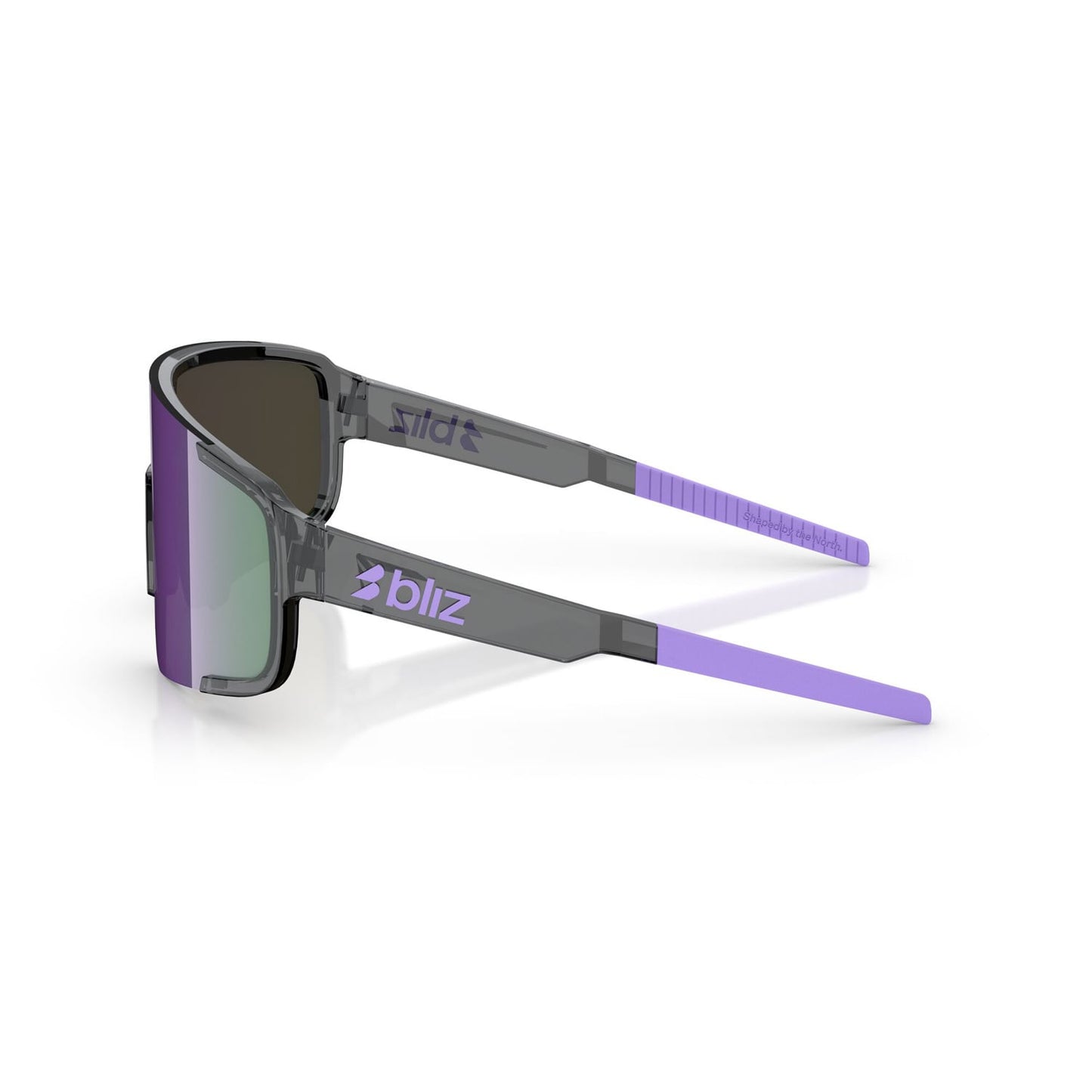 Bril BLIZ P003 SMALL Crystal Black Purple Multii Lens