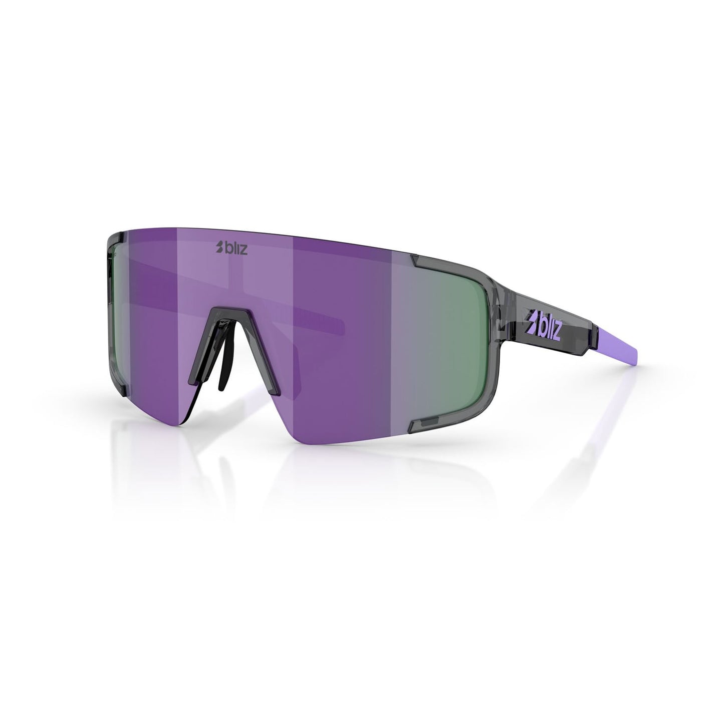 Bril BLIZ P003 SMALL Crystal Black Purple Multii Lens