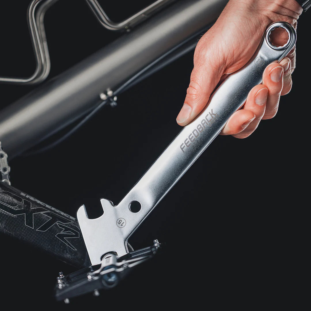 Pedaalsleutel en cassetteverwijderaar FEEDBACK SPORTS Pedal Wrench Combo
