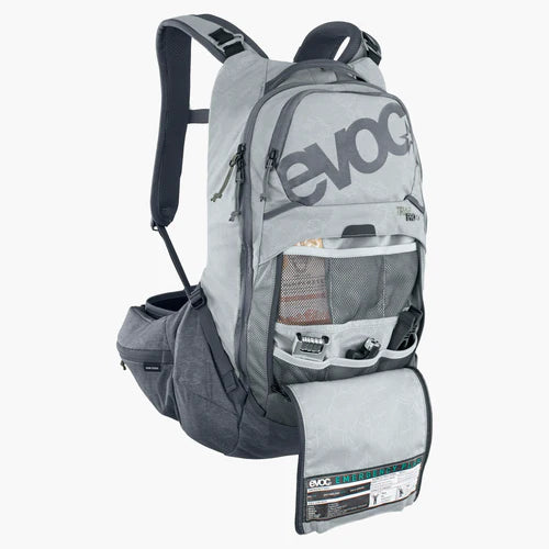 Rugzak met rugsteun EVOC TRAIL PRO 16L Grijs
