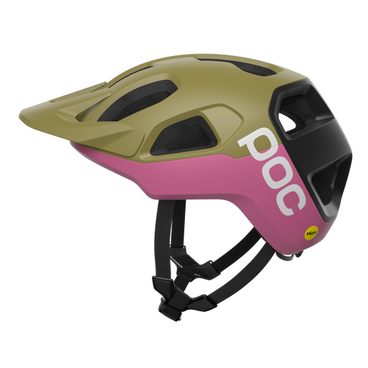POC CULARIS MTB Helm Groen/Roze Mat